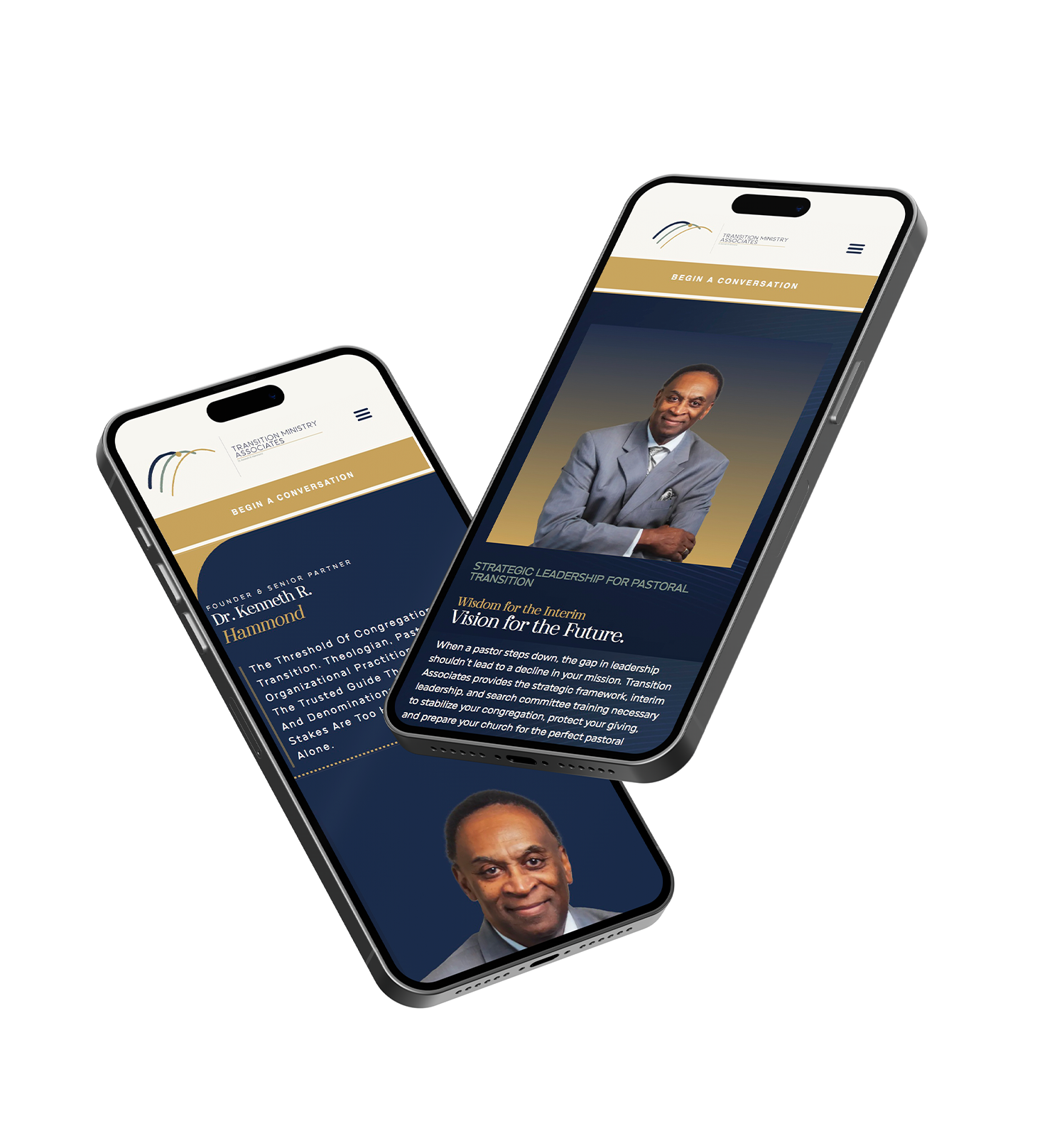 Transition Ministry Associates — brand and web work by ETG Strategy Partners